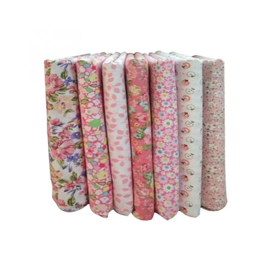 7 Stück 25 cm x 25 cm Blumendruck DIY Patchwork Baumwollstoff Nähen Quilten Tuch