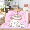 Custom 1Pc Pink Hearts Cats Rug Office Carpet Indoor Outdoor Entrance Doormat Nonslip Soft And Comfortable Living Room D916119