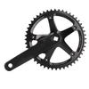 Aluminiumlegierung 144 BCD 48T Single Speed Kurbelgarnitur Fahrrad Kurbelarm Fahrrad Kurbelarm Set Schwarz
