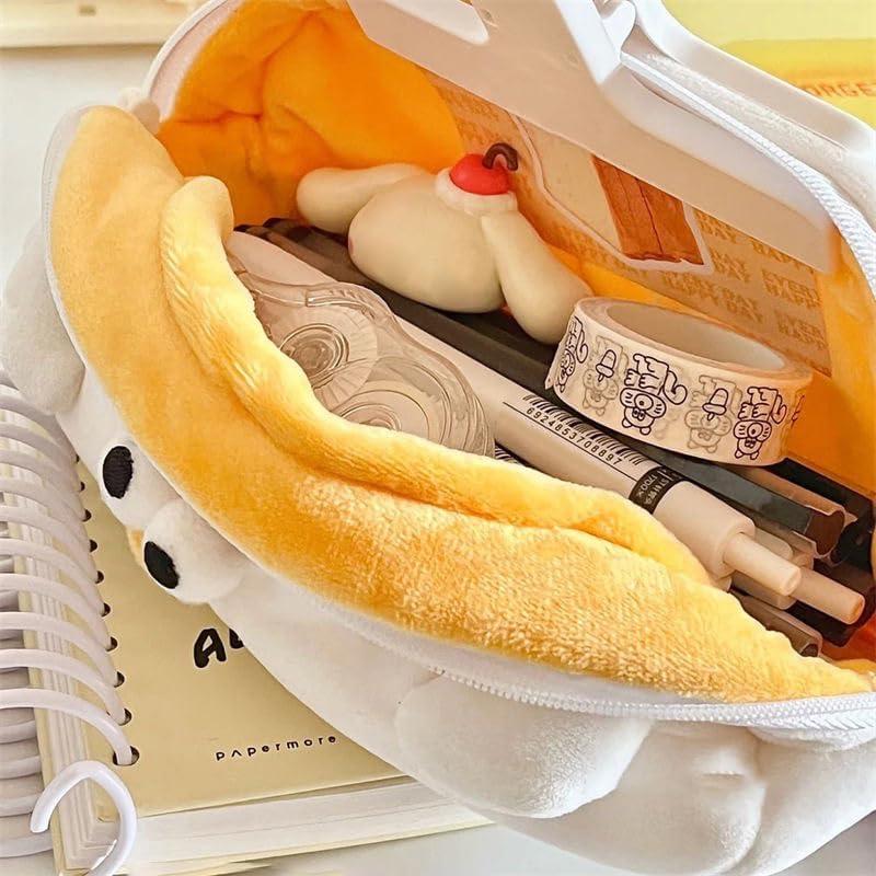 Pencil Case, Pen Case, Korean, Cute, Pen Pouch, Simple, Stuffed Toy, Large Capacity, Multi-functional, Funny, Simple, Stylish, Puffy Bag, Stationery,