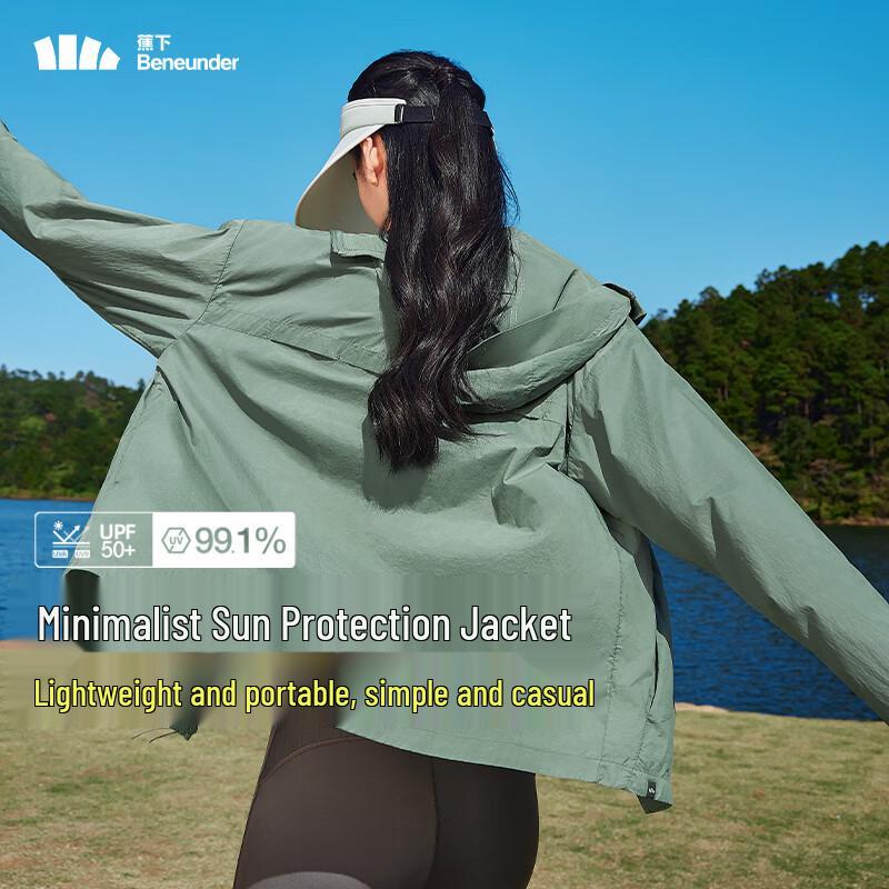 Beneunder Lightweight Water-Repellent UV Protection Jacket for Women M