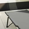 Folding Camping Bed Gray 206 X 76 X 74 Cm