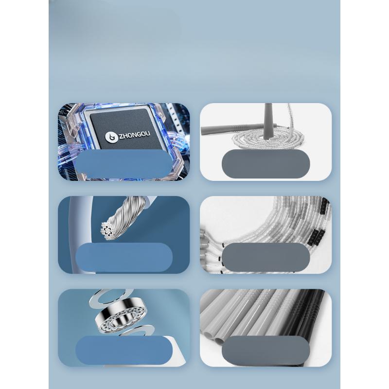 Counting Rope Skipping Sports Primary School Students Children's Fitness Sports Junior High School Students Wire Rope R8 5-key Electronic Counting