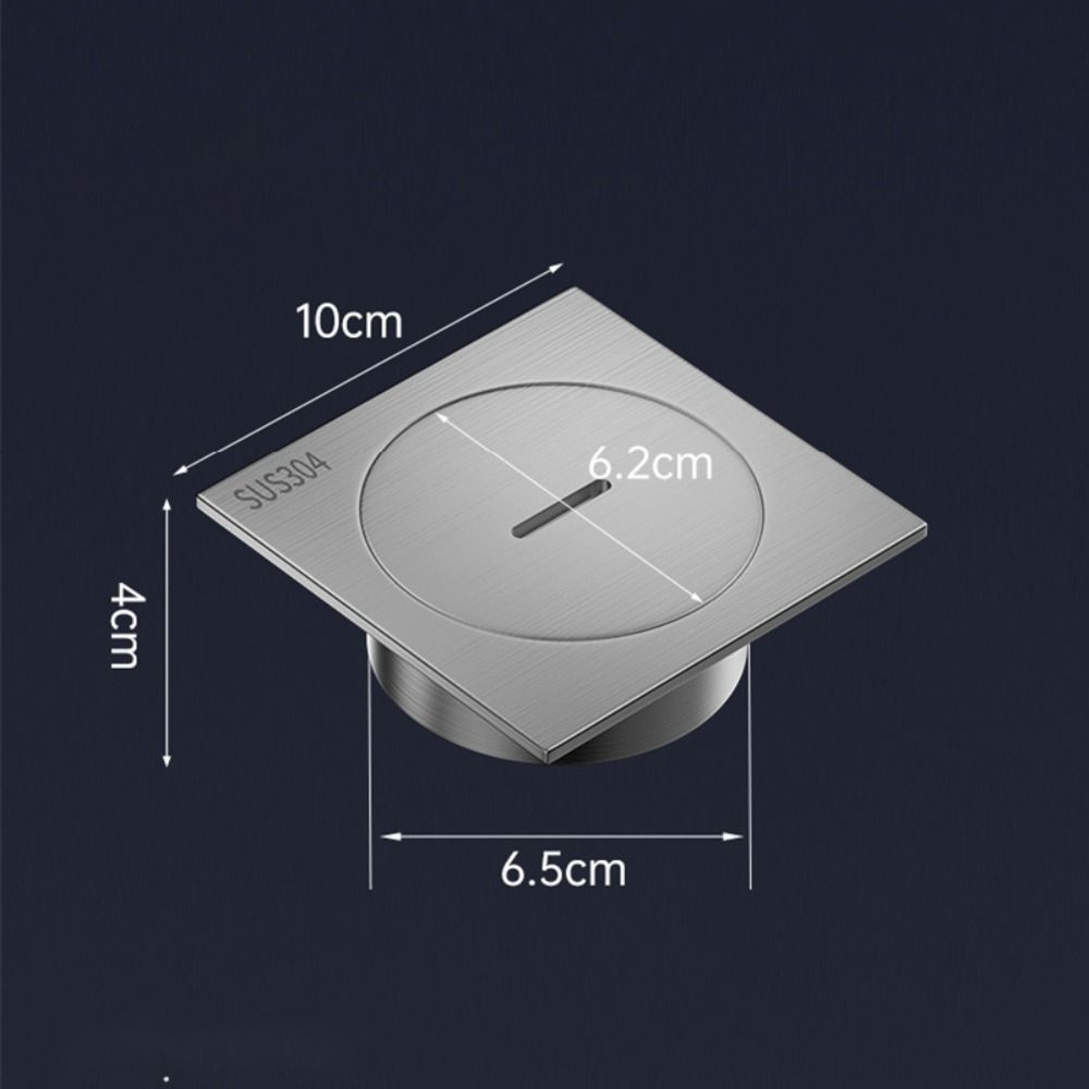 With Cleaning Port Shower Floor Drain 304 Stainless Steel Drainage Port  Bathroom