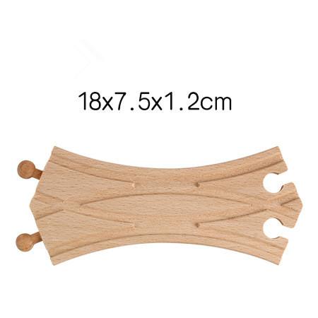 Neues Holzschienen-Zubehör Spielzeug DIY Buchenholz Zugbrücke Baumodell Passend für Biro Holz Pädagogisches Spielzeug Für Kinder