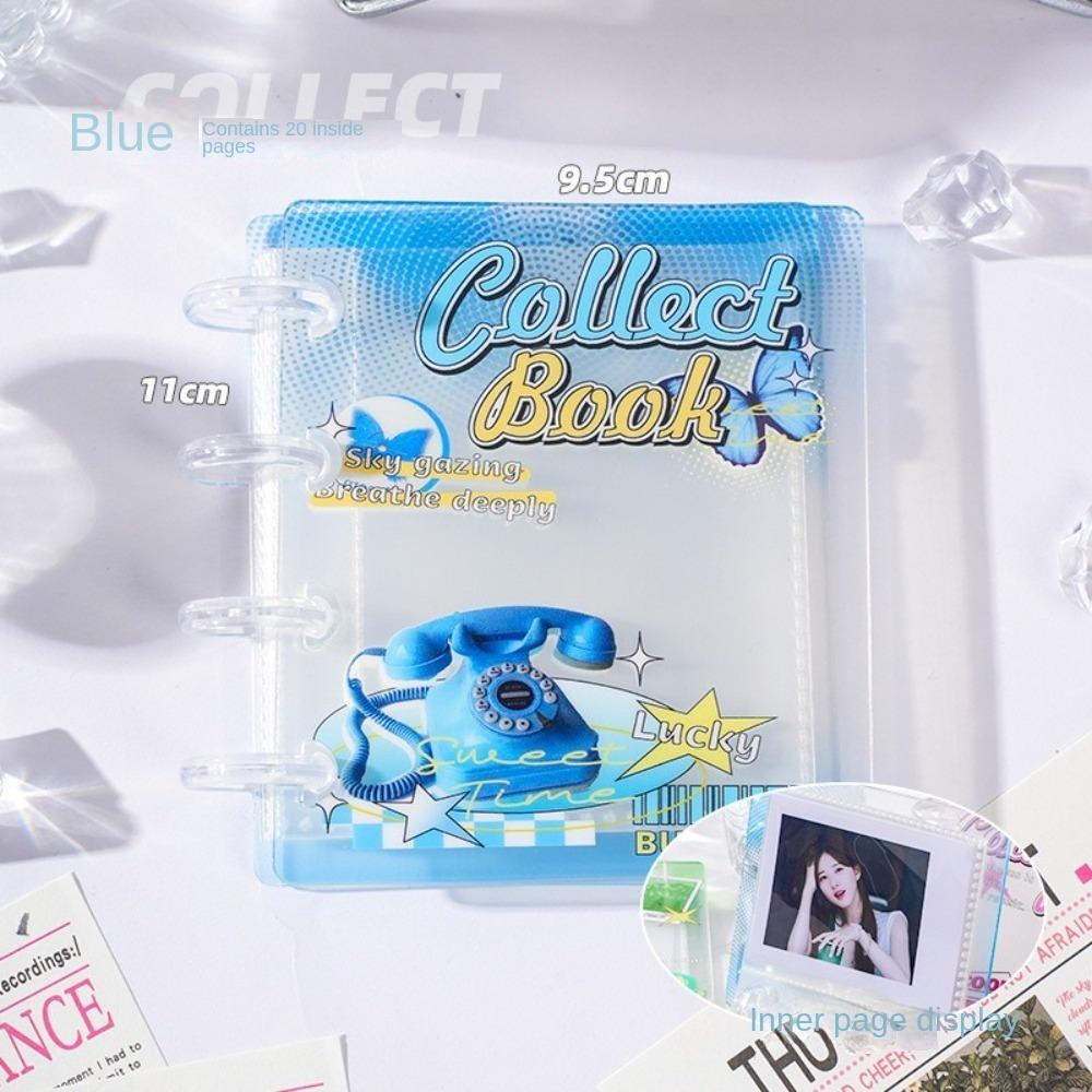 New Love Card Album PP Mini Idol Card Collect Book with 20 Internal Pages 3 Inch Photocard Binder