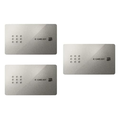 

Set of 3 YKK-ap Pitat Key Smart Control Key Cards for Front Doors, Compatible with Venato Series, Concord, and Other Door Locks (Product Number: 2K-49