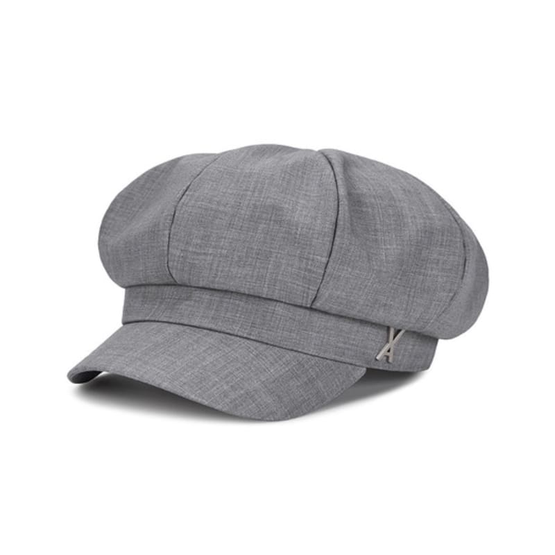 VARZAR VA Studded Newsboy Cap Gray
