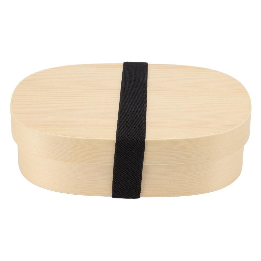 Removable Divider Lunch Box Wooden Lunch Container Portable Picnic Box  For Travel