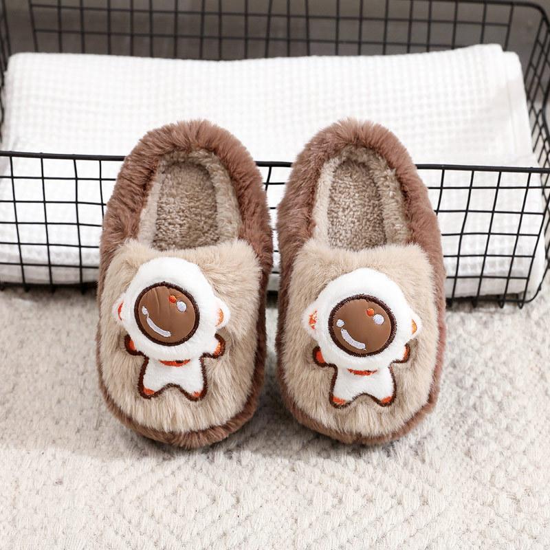 Winter Children's Cotton Slippers Indoor Warm and Non-slip Home Cute Cartoon Men's and Women's Cotton Shoes Are Comfortable