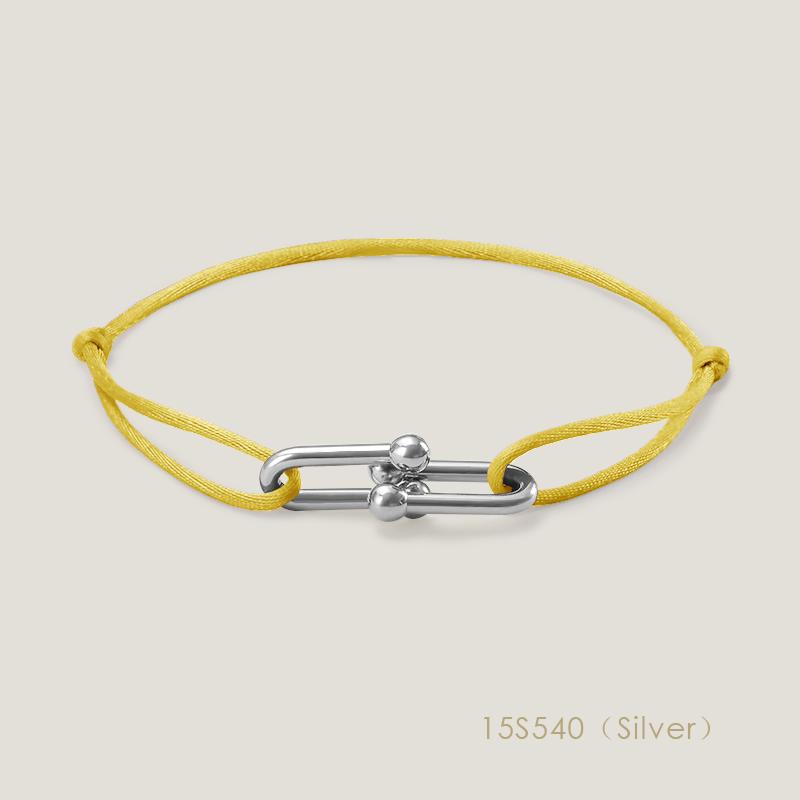 High Quality Classic Small U-Shape Charm Bracelets for Women Adjustable Silk Rope Bracelet Female Jewelry Gifts Wholesale