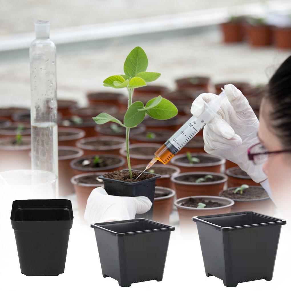 Čtvercový plastový květináč Květináče Gadgety pro pěstování rostlin Příslušenství Kontejner pro školku Zahradní ozdoby