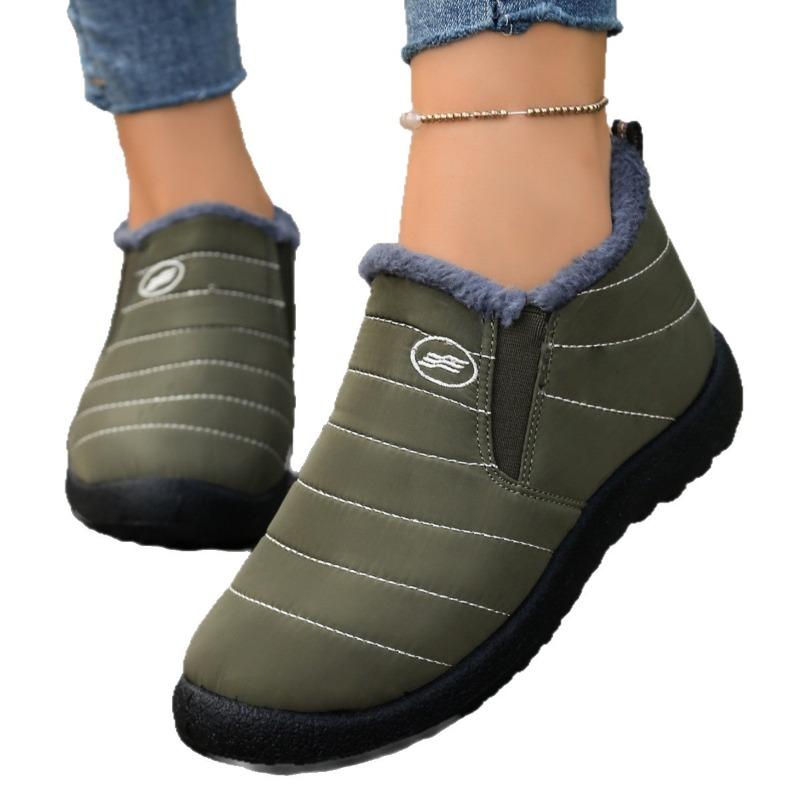 Women's Plus Size Old Beijing Snow Boots – Thickly Padded & Fleece-Lined, Warm Casual Cotton Winter Boots