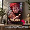 Personalized Gaara Naruto Diamond Art Custom Name 5D Diamond Painting Full Drill DIY Craft
