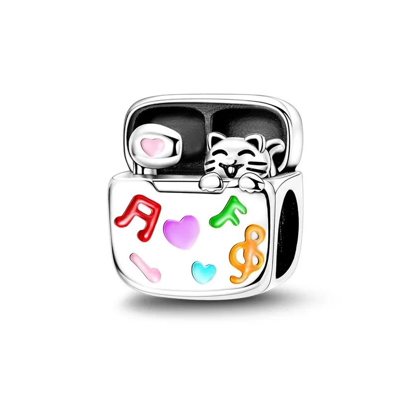 Süße Katzen-Anhänger Kupfer-Katzenkrallen ziehen Geld an Katzenohrringe Perlen für Halskette DIY-Armband Geschenk Schmuck Geschenke