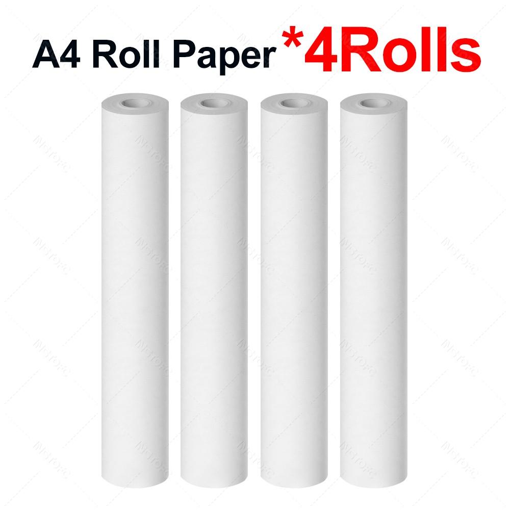 A4 Thermal Paper Rolls 210*30mm&Protective Case Anti Falling Carry Bag with Zipper for A40 Wireless Bluetooth Portable Printer