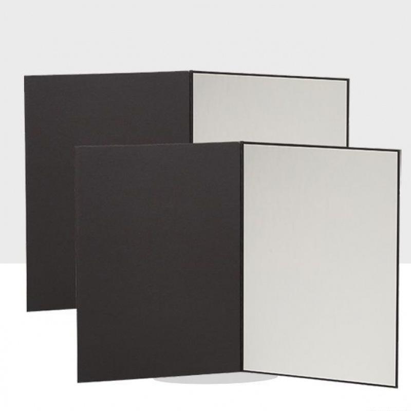 A3 Foldable Photography Reflector Fill Light Board - Black, White, Silver Card