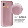 Coque - kwmobile - Samsung Galaxy A40 - Silicone or rose métallisé - Protection contre saleté - Souple