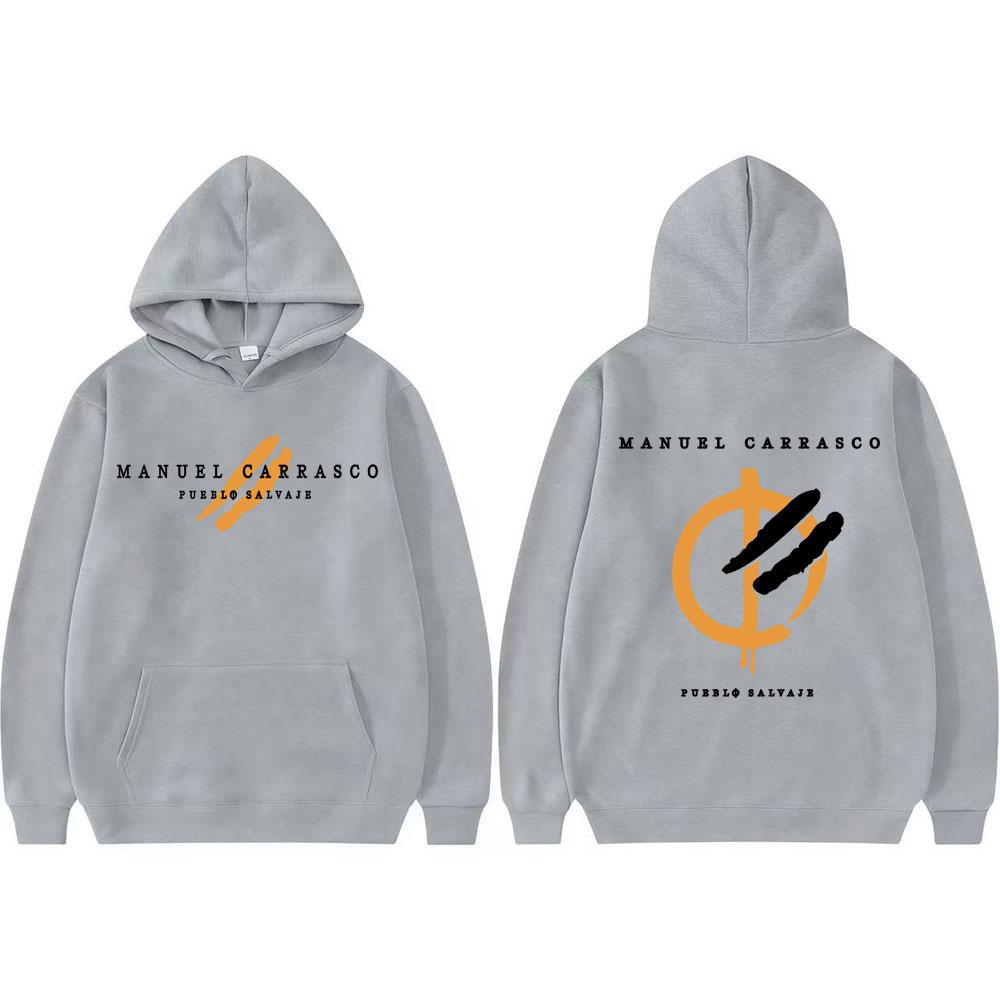 Rapper Manuel Carrasco Pueblo Salvaje Print Hoodie Streetwear Men's Fashion Vintage Classic Hoodies Unisex Oversized Sweatshirts