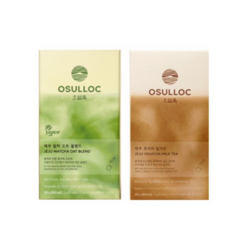 

[Osulloc] [NEW] Jeju Tea 2 types / Matcha Oat Blended, Hojicha Milk Tea 10stick Jeju Hogicha Milk Tea 10stick