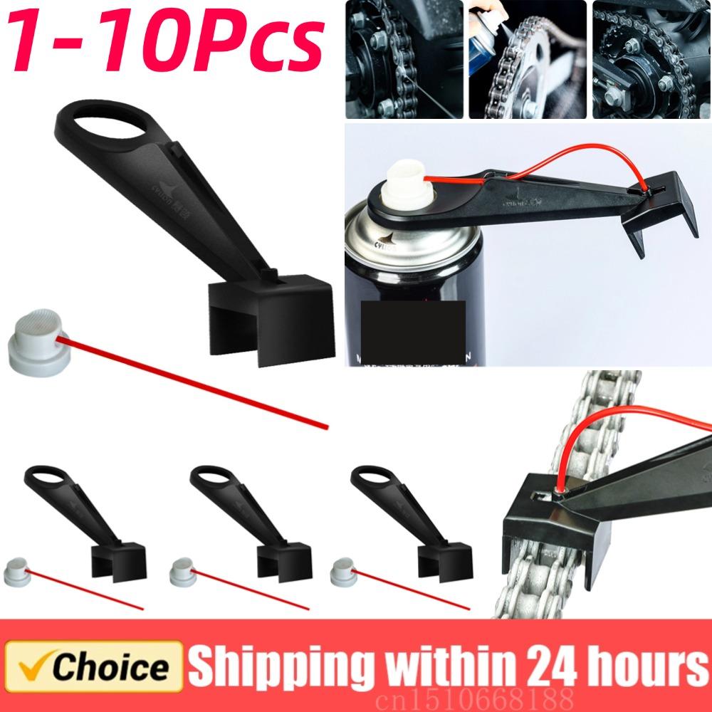 1-10PCS Motorcycle Chain Lube Applicator Mess-Free Chain Wax Chain Cleaner Attachment Motorcycle Chain Lube Oiler Tool