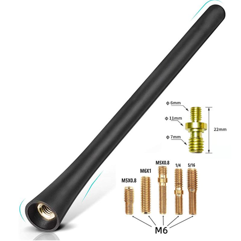 

Universal Car Radio Rubber Antenna Mast FM AM Roof Mount Vehicle Antenna With Screws Car Accessories Tools