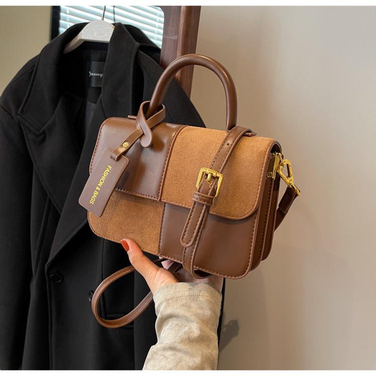 Fashionable Colorful Simple Handbag 2023 Autumn New Casual Small Square Bag All-match Single Shoulder Diagonal Bag Female