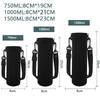 Přenosná láhev na vodu Izolovaný neoprenový držák Pouzdro Taška 750ML/1000ML/1500ML Cestovní termoska Obal na hrnek s nastavitelným popruhem