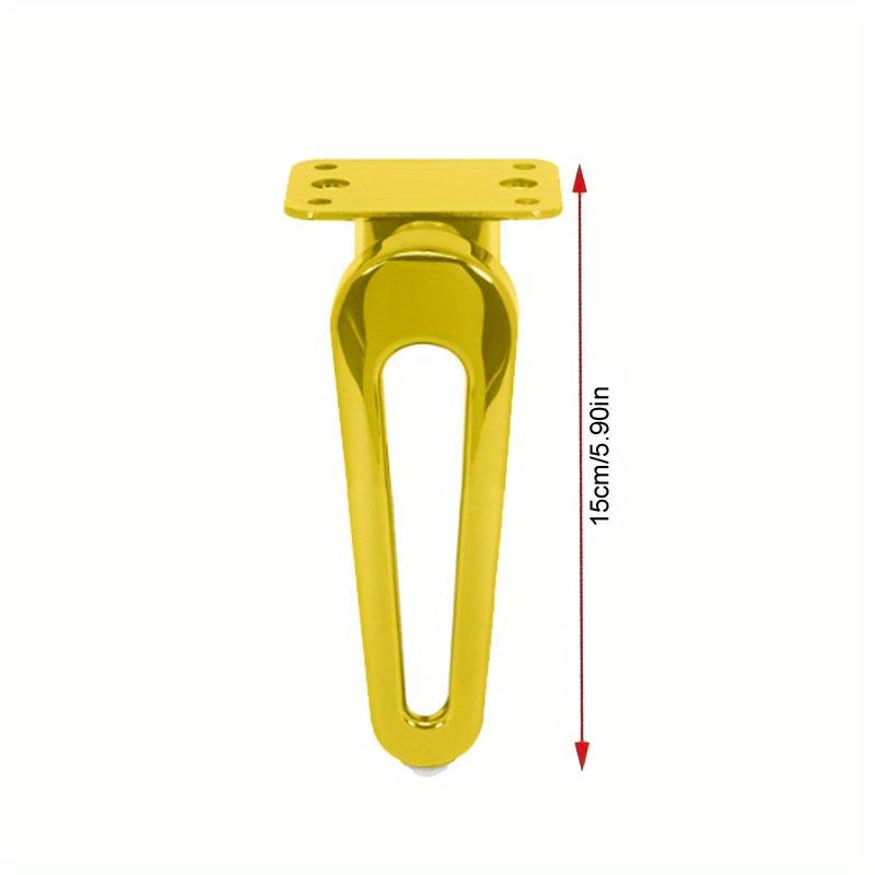 4pcs Metal Legs Heavy Furniture Legs DIY Metal Legs Project Floor Protector for Coffee Cabinets Sofas Desk Chairs Nightstands