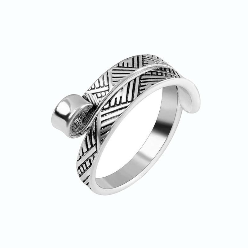 Adjustable Knitting Loop Crochet Peacock Shape Loop Knitting Tools Ring Finger Wear Thimble Yarn Guides Sewing Accessory 1