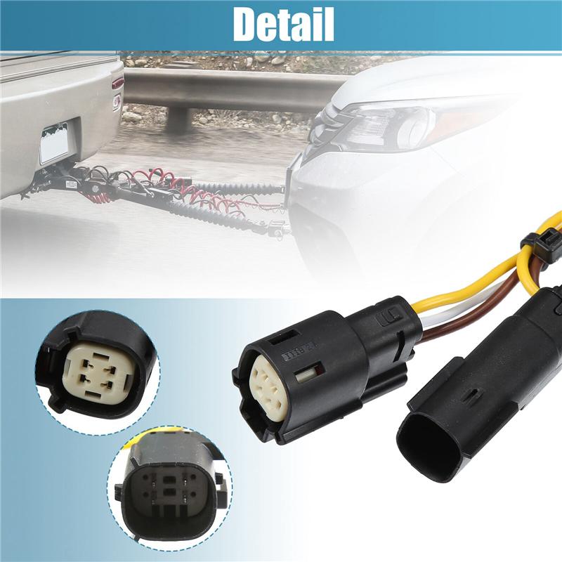 ABLZ-4 Way Trailer Wiring Harness Connector Plug Spare Parts Accessories 56327 118643 For Ford Transit-150/250/350 2015-