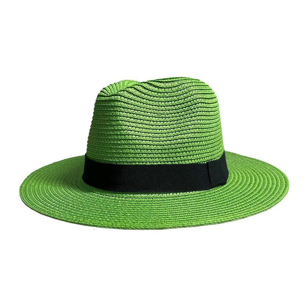 Panama straw hat sunscreen straw hat sunshade top hat seaside straw wide brim sun hat tourist beach hat