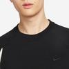 Nike Sportswear Swoosh Big Logo Print Casual Crew Neck Short Sleeve T-Shirt Men Tops Black FB7872-010