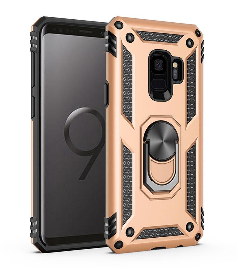 

Протиударний чохол для Samsung Galaxy S9 S20 Ultra S8 S10 Plus Note 9 8 A51 A71 Note8 Note9 S9Plus A50 A70 Тримач кільця Підставка Чохли Samsung A6 Plus 2018 золотий