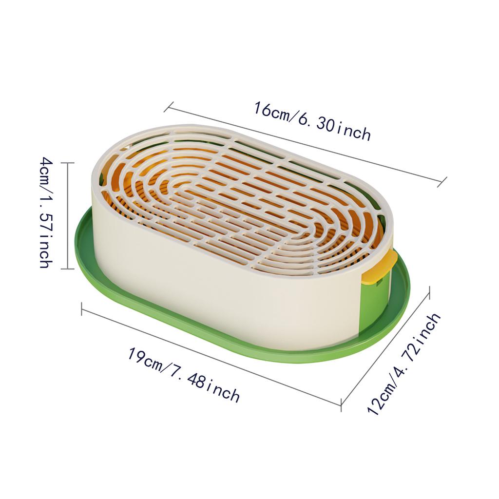 Pet Cat Grass Planter Box With Drain Holes Multifunctional Hydroponic Planting Tray Greenhouse Wheatgrass Growing Pot