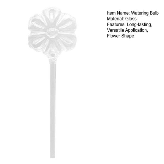 Självvattnande Lök Glas Klar Blomma Automatisk Växtvattningslök Blomma Formad Växtvattningsanordning för Semestervattning Inomhus Utomhusväxter