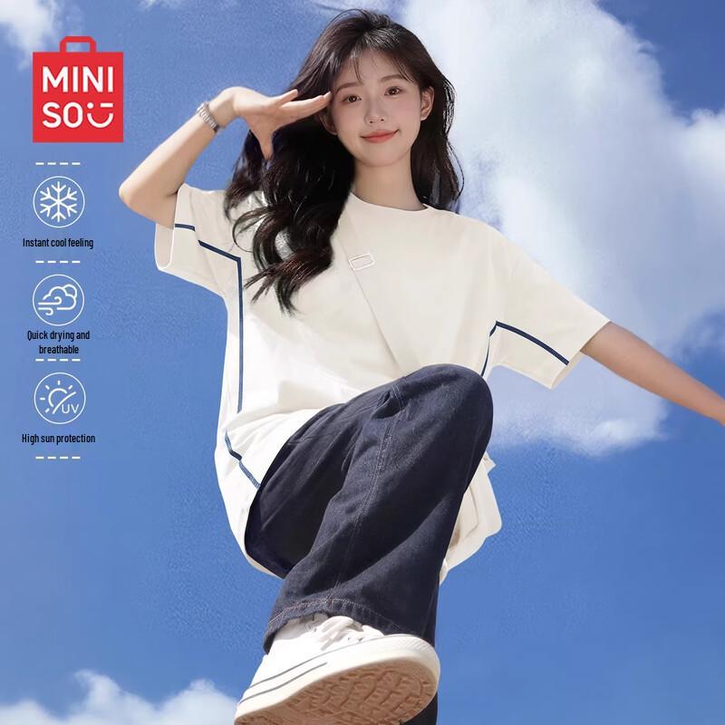 MINISO Women s 2026 Summer Quick-Dry Sport T-Shirt M