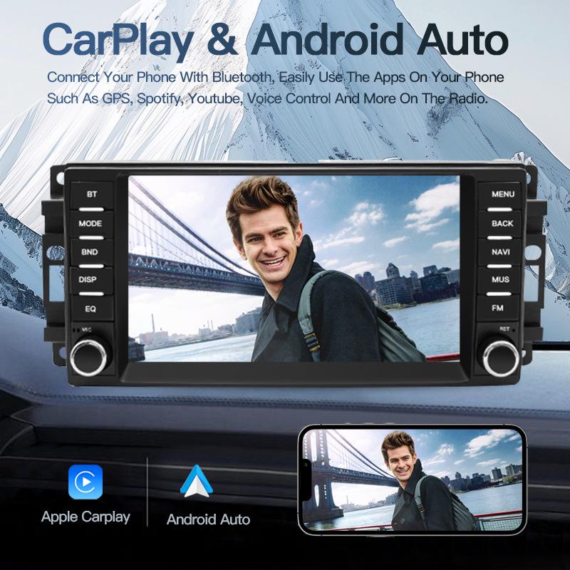 Jeep Wrangler Compass Patriot Central Control Screen with Navigation & CarPlay