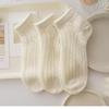 Breathable White Lace Mesh Ankle Socks - Lightweight, Non-slip, Sweet Summer Design
