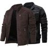 Outono Inverno Jaquetas de Couro Masculinas Jaqueta PU Motociclista Casacos de Couro Biker Masculinos Roupas de Marca Masculinas Tamanho UE