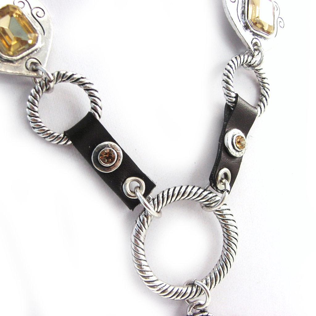 NOA [G5917] - Brown 'Love' Designer Necklace