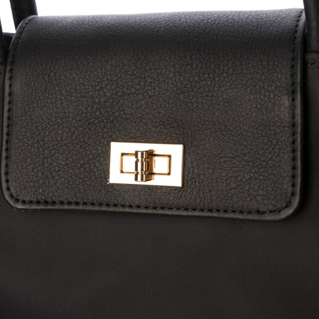 buyer Miho Yamato collaboration cowhide flap nylon tote bag black [Perke] VERY's 81-00-00020 women's