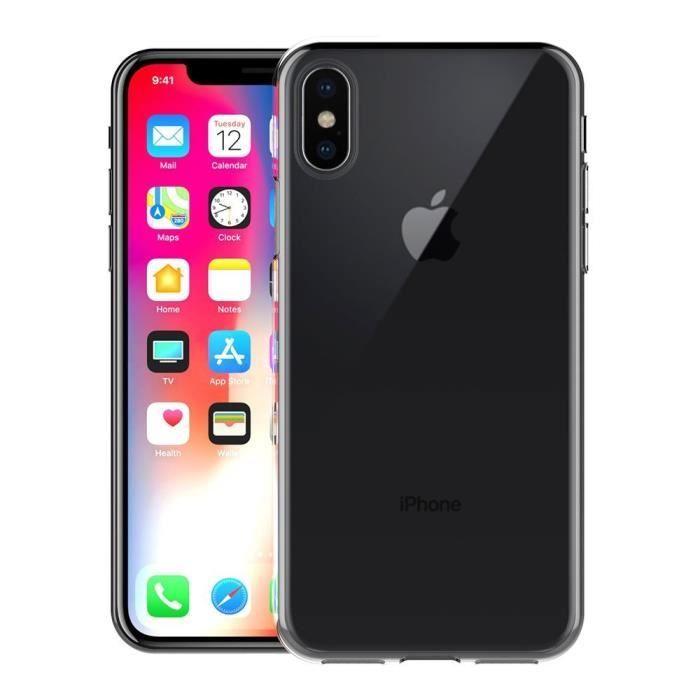 Case - Phonillico® - iPhone XS - Soft Silicone - Ultra Thin - Transparent