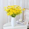 5 Heads Artificial Daisy Flower, Realistic Faux Floral Design, For Living Room Bedroom Tabletop Home Decoration, Decor Supplies