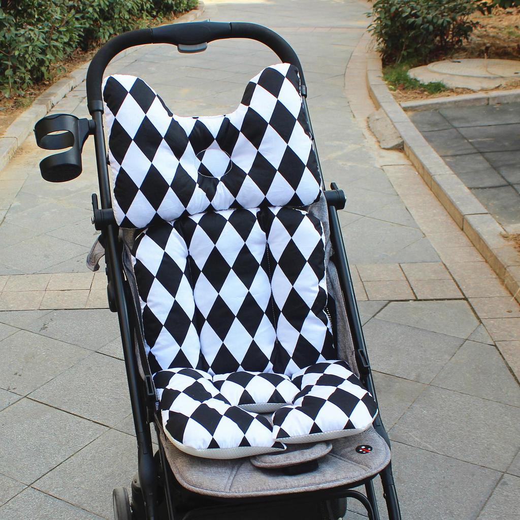 Korean Style Universal Baby Stroller Cushion - Thick, Cotton Pad for Pushchairs, High Chairs & Backrests, Suitable for All Seasons