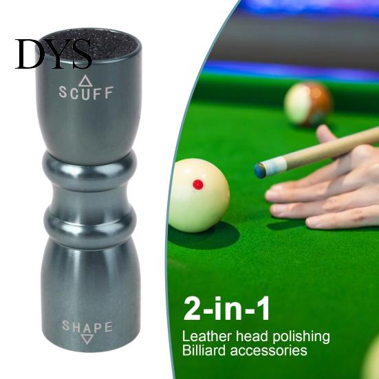 Snooker Pool Cue Tip Tool Aluminum Alloy 3-in-1 Billiard Stick Powder Applicator Metal Scuffer Shaper Aerator Repair Accessories Roughing