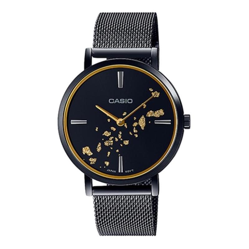 

Casio STANDARD series 50 meters waterproof quartz movement metal strap Japanese and Korean watch men s watch black dial MTP-C100BM-1AUPFJD чорний