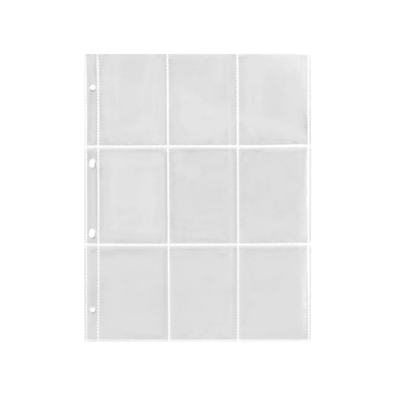 20Piece Plastic Photo Album Refill Page For Collectible Card Thick Clear Binder Pocket Sheet Protectors Photocard Sleeve