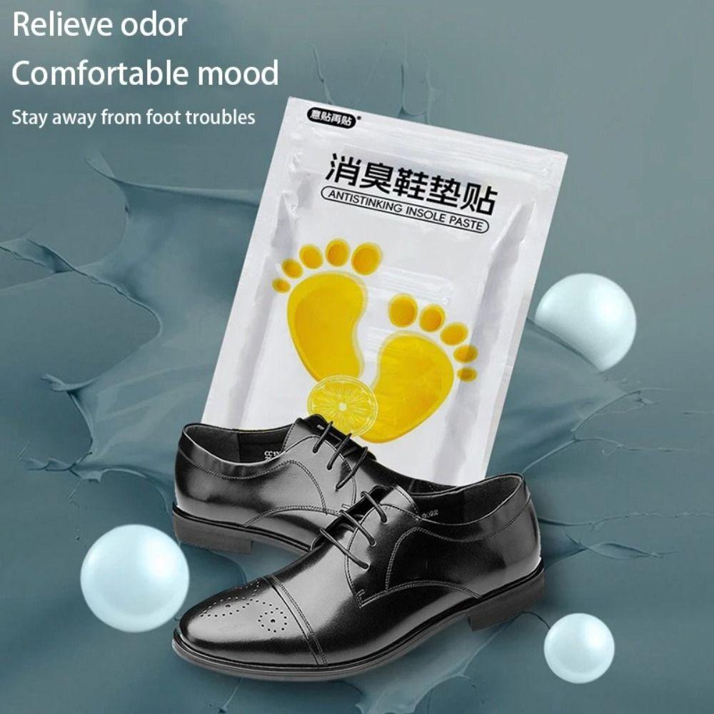 10PCS Fresh Fruity Aroma Shoes Deodorant Sticker Foot Soothing Insole Stickers  for Women Men