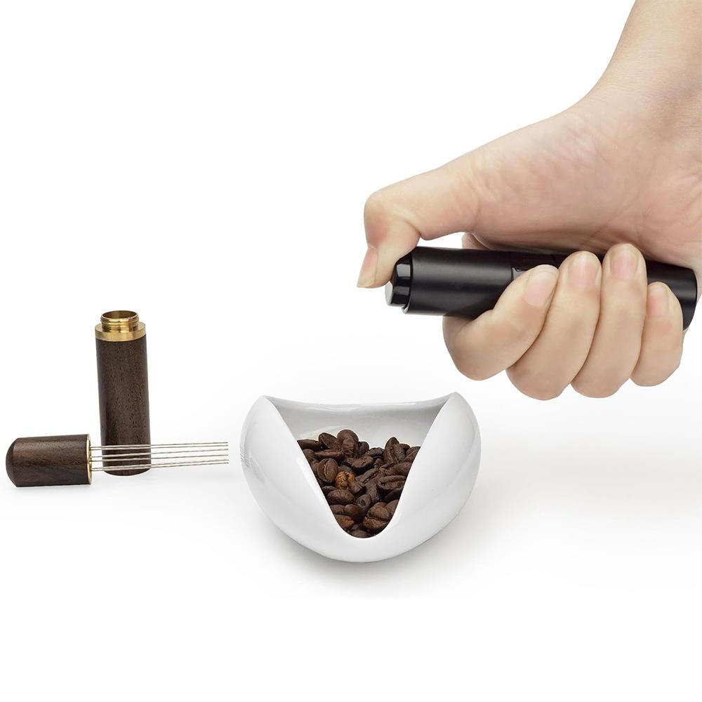 Coffee Beans Dose Trays Chinese Kung Fu Tea Set Bean Doesing Cup White Pottery Scoops